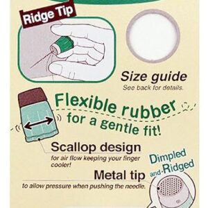 Clover Protect and Grip Thimble: Orange, Small