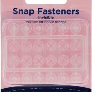 Hemline Snap Fasteners - Nylon (Invisible), 7mm, 12 sets