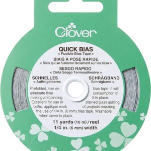 Clover Quick Bias Tape: 6mm x 10m: Silver, 6